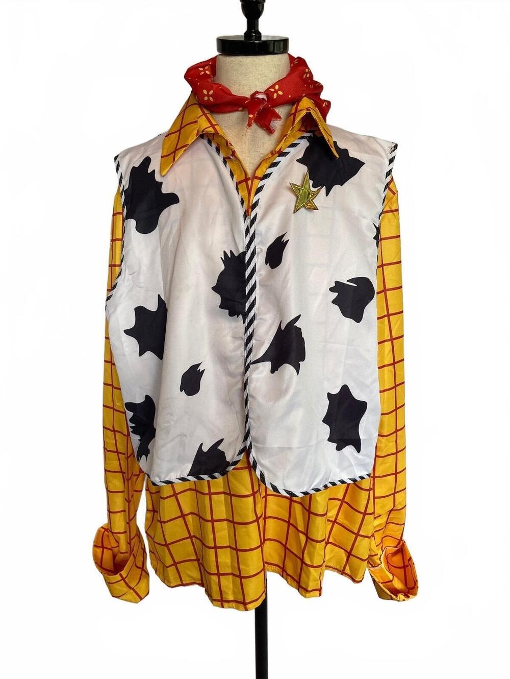Woody Toy Story Inspired Costume Adult 3XL Cowboy Sheriff Halloween Cosplay